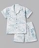 Radutu Cotton Woven Half Sleeves Printed Shirt & Shorts Co-ords Set - Light Green