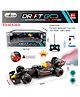 YAMAMA Drift Go Spray Racing 1:18 Scale - High-Speed Remote Control Formula Car with LED Lights and Exhaust Mist for Kids