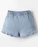 GAP Cotton Woven Solid Regular Fit Mid Rise Shorts - Blue