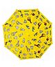 CHAATEWALA Animals Printed Umbrella - Yellow