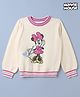 Gap Cotton Woven Full Sleeves Pullover with Minnie Mouse Design - White