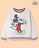 GAP Cotton Woven Full Sleeves Pullover Sweater with Mickey Mouse Graphic Design - Blue