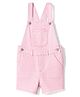 GAP Cotton Blend Washed Regular Mid Rise Short Dungaree - Pink