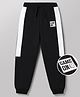 Kookie Kids India Terry Knit Full Length Joggers With Badge - Black