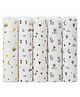 Teri Beri 100% Cotton Muslin Swaddle Wrap for New Born Baby Pack of 1 (100×100 cm) Baby Blanket & Swaddles for Newborn White (Print May Vary)