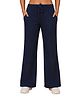 TeenTrums 100% Cotton Knit Solid Flared Pants - Navy Blue