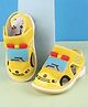 Cute Walk by Babyhug Velcro Closure Musical Sandals with Vehicle Applique - Yellow