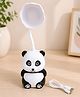 SCHOOLISH Cute Art Panda Study Lamp Plastic Ornament Night Light USB Charging Desktop Desk Lamp Bedroom Bedside - PACK OF 1 - COLOR MAY VARY