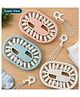 COMERCIO Plastic Foldable Baby Cloth Drying Hanger with 28 Clips