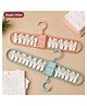 COMERCIO Plastic Foldable Baby Drying Hanger with 16 clips