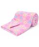 BRANDONN Single Ply Coral Blanket FLower Print - Pink