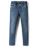 GAP Cotton Blend Woven Full Length Solid Skinny Fit Mid Rise Jeans - Blue