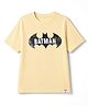 Gap Cotton Woven T-Shirt with Half Sleeves & Batman Print - Yellow