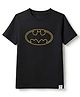 Gap Cotton Woven T-Shirt with Half Sleeves & Batman Print - Black