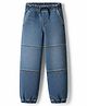 GAP Cotton Blend Woven Full Length Washed Mid Rise Jeans - Blue