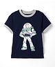 Gap Cotton Woven T-Shirt with Half Sleeves and Buzz Lightyear Print - Navy Blue