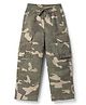 GAP Cotton Woven Full Length Camouflage Printed Relaxed Mid Rise Pants With Cargo Pockets - Olive Green