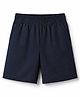 GAP Woven Denim Solid Regular Fit Mid Rise Shorts with Elasticated Pull Ons in Navy Blue