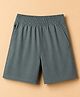 GAP Woven Denim Solid Regular Fit Mid Rise Shorts with Elasticated Pull Ons in Grey
