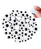 Vibhuti Crafts Self Adhesive Googly Eyes - 100 Pieces
