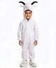 BookMyCostume Fleece Woven Full Sleeves Goat Theme Fancy Dress Costume Set - White