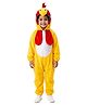BookMyCostume Fleece Woven Full Sleeves Hen Theme Fancy Dress Costume Set - Yellow & Red