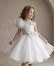 smile baby NX Tissue Woven Sleeveless Sequin Embellished  Dress - White
