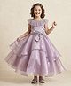 smile baby NX Tissue Woven Sleeveless Beads Embellished Gown - Mauve
