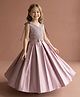 smile baby NX Satin Woven Sleeveless Sequin Embellished Gown - Pink