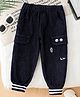 Mark & Mia Jeans Ankle Length Jeans with Cargo Pockets and Eyes Print in Black for 2-3 Years