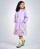 Little Surprise Box Animals Designed Hooded Raincoat - Purple