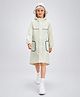 Little Surprise Box Full Sleeves Solid Hooded Raincoat - Beige