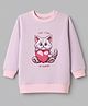 Bumzee Cotton Knit Sweatshirt with Full Sleeves and Tiny Tiger Print - Lilac