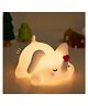 Elecart Sweet Heart Elephant Night Light  Cute LED Silicone Squishy Lamp, Rechargeable Dimmable Touch Night Light with Timer, Soft Animal Bedside Lamp for Kids, Nursery & Bedroom