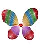 MOMISY Rainbow Butterfly Wings Glitter Costume Accessory - Colorful Red