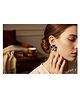 Priaansha Creations - Bow Motif Beaded Stud Earrings for Girls/Women - Black