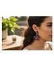 Priaansha Creations - Star Motif Beaded Drop Earrings for Girls/Women - Blue