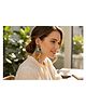 Priaansha Creations - Tropical Parrot Beaded Drop Earrings for Girls/Women - Green