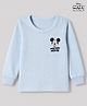 Babyhug Disney Interlock Knit Thermal Inner Wear with Mickey Mouse Print - LIght Blue