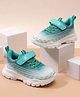 Cute Walk by Babyhug Velcro Closure Sneaker Shoes with Ombre Effect - Green