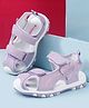 Cute Walk by Babyhug Velcro Closure Sandals With Butterfly Applique - Purple