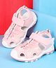 Cute Walk by Babyhug Velcro Closure Sandals With Sport Text Print - Pink