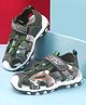 Cute Walk by Babyhug Velcro Closure Solid Sandals with Text Print - Green