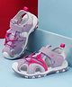 Cute Walk by Babyhug Velcro Closure Sandal with Sport Text in Purple