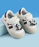 Babyoye Velcro Closure Panda Applique Casual Shoes - Brown