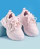 Babyoye Velcro Closure Butterfly Applique Sneaker Shoes - Pink