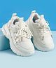Babyoye Velcro Closure Butterfly Applique Sneaker Shoes - Beige