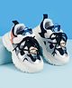 Babyoye Velcro Closure Doll Applique Sneaker Shoes - Black