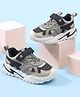 Cute Walk by Babyhug Velcro Closure Solid Sneaker Shoes - Grey