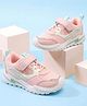 Cute Walk by Babyhug Velcro Closure Sneaker Shoes With Solid - Pink